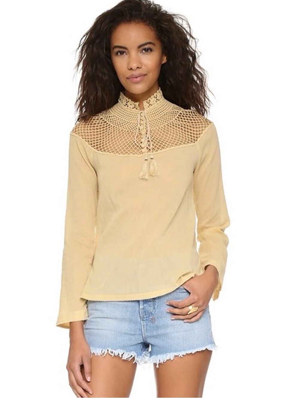 Free People on the island tea top